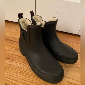 Rain boots with lining
